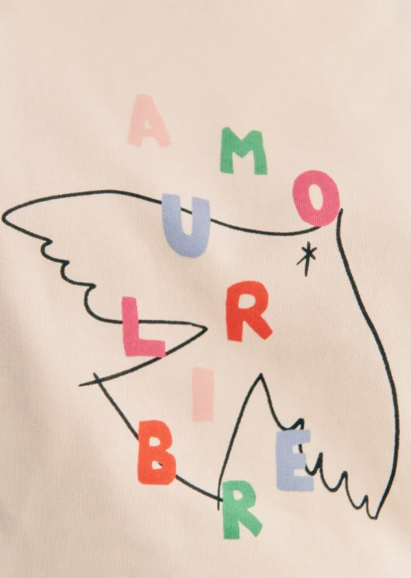 Amour Libre Oiseau Sweatshirt - Sézane X Pangea