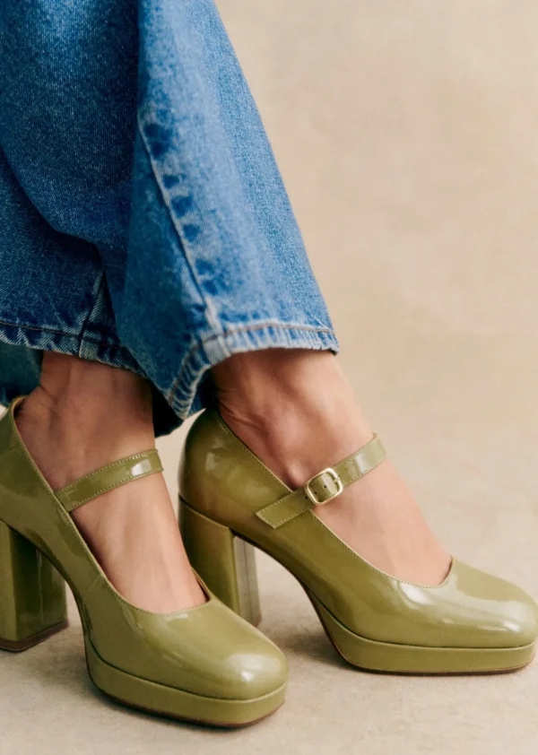 Georgia High Heeled Mary Janes