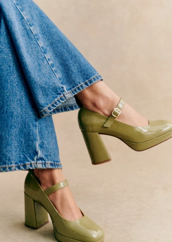 Georgia High Heeled Mary Janes