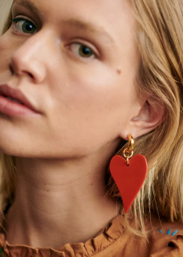 Heart Earrings - Sézane X Pangea