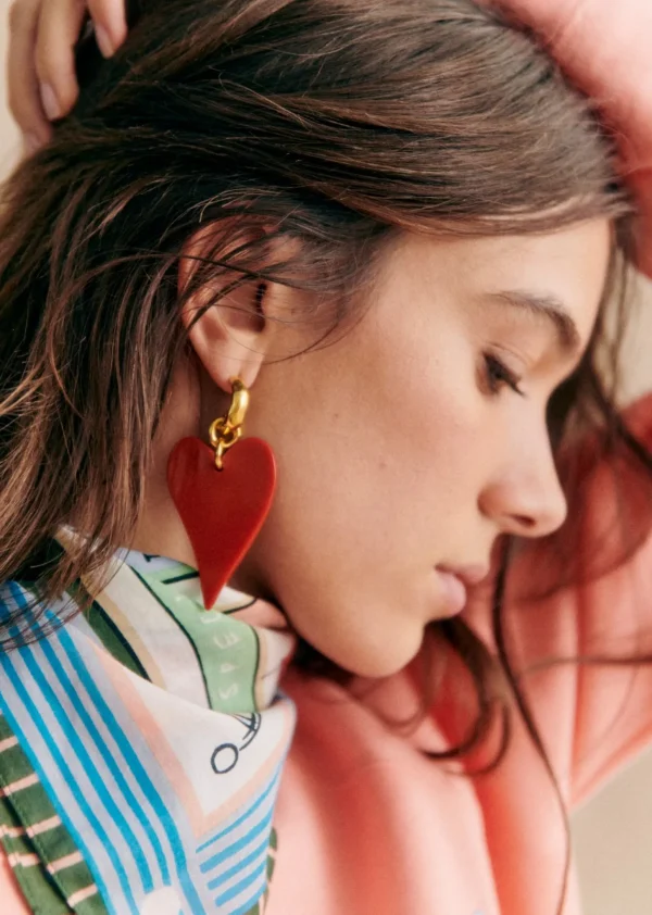 Heart Earrings - Sézane X Pangea