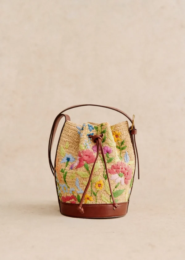 Mini Farrow Raphia Bucket