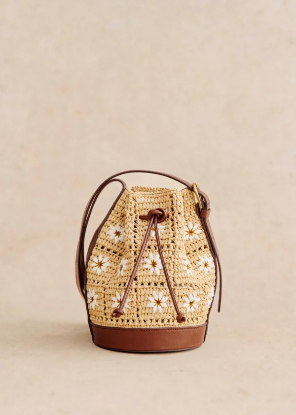 Mini Farrow Raphia Bucket