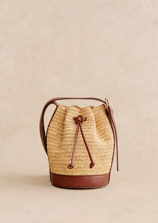 Mini Farrow Raphia Bucket
