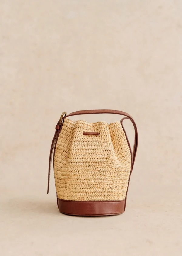 Mini Farrow Raphia Bucket