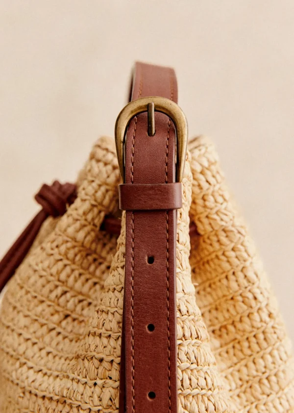 Mini Farrow Raphia Bucket